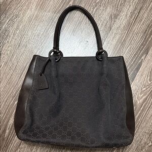 Gucci Brown GG Canvas Shoulder Tote